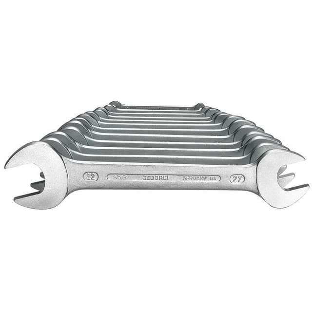 Dubbelskruvnyckelsats 12 delar 6 - 32 mm DIN 3110
