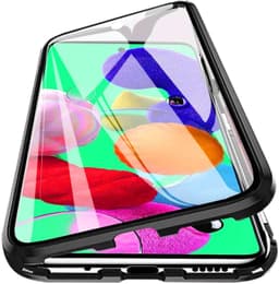 Samsung Galaxy A52 Skal med skärmskydd, Svart/Transparent