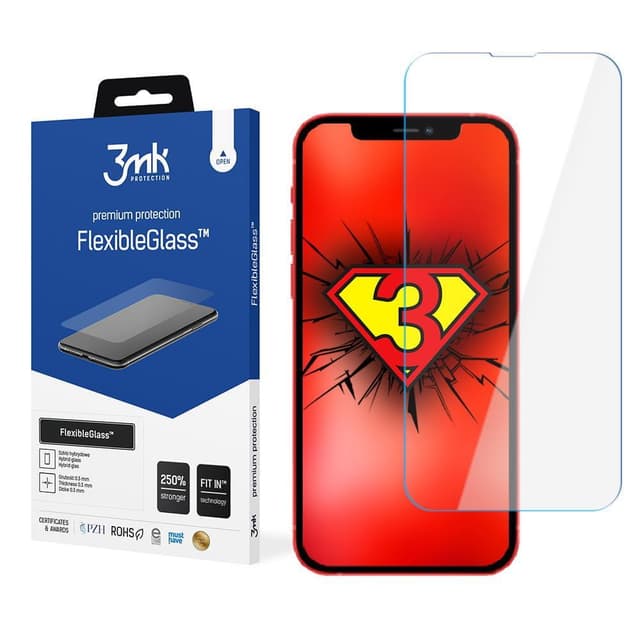 3MK För iPhone 13 Mini, TPU, Transparent, Klar telefonväska