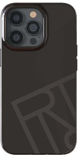 R&F Logo telefondeksel til iPhone 12 Pro Max (sort)