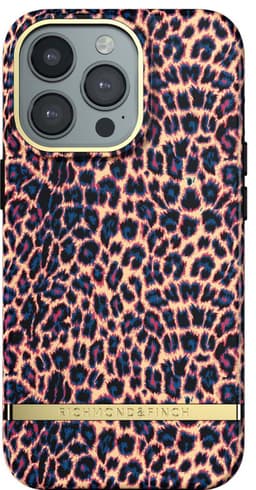 R&F iPhone 13 Pro suojakuori (aprikoosi leopardi)