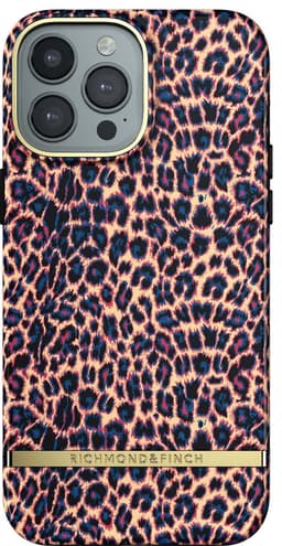 R&F iPhone 13 Pro Max suojakuori (aprikoosi leopardi)