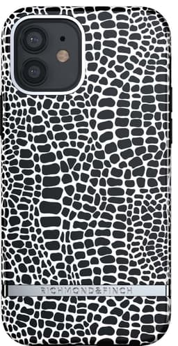 R&F iPhone 12/12 Pro suojakuori (Black Croc)