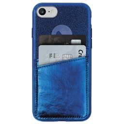 Puro iPhone 6/6S/7/8 suojakuori 2 korttitaskulla (sin.)