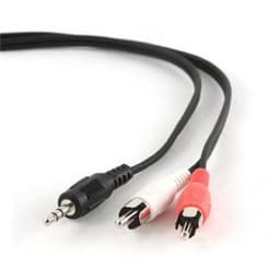 3,5 mm lydkabel hun - 2x RCA han 2,5 m