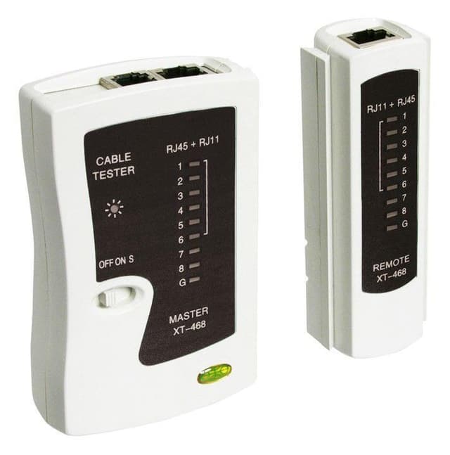Goobay nettverkskabeltester 68856 svart/hvit