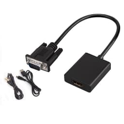 VGA -HDMI -yhteensopiva sovitin äänikaapelilla