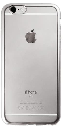 Puro iPhone 6/6s Satin Frame TPU suoja (hopea)