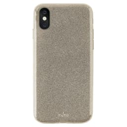Puro iPhone X glittercover (guld)