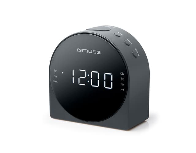 Muse Dubbel väckarklocka radio PLL M-185CR AUX in