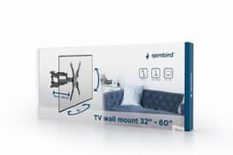 Gembird WM-60RT-01 TV-veggfeste (roter og vipp), 32 ”-60”, 35 kg, vippe, svart