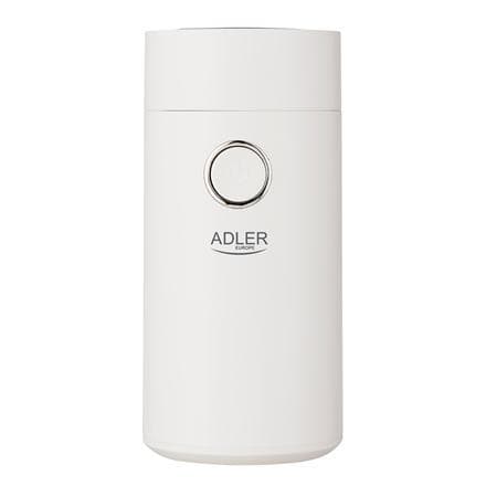 Adler kaffemølle AD 4446ws 150 W, Kaffebønner kapacitet 75 g, hvid