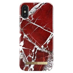 iDeal fashion deksel for iPhone X (skarlagenrød marmor)