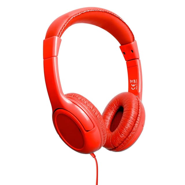 KidsBeat Hörlurar max 85dB Röd