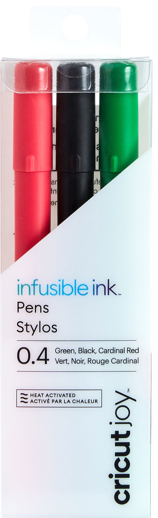 Cricut Joy Infusible Ink pen med fin tupp 3-pk. (sort, rød og grønn)