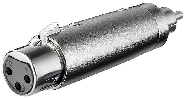 Goobay XLR-adapter  RCA hann til XLR hunn
