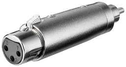 Goobay XLR-adapter, RCA-stik til XLR-hunstik