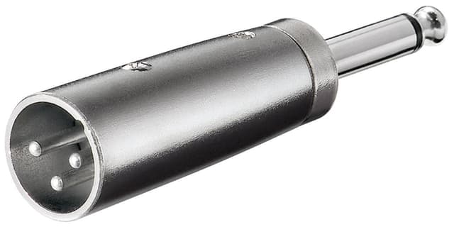 Goobay XLR-adapter, AUX-jack 6,35 mm mono-stik til XLR-stik