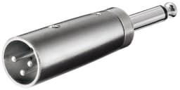 Goobay XLR-adapter, AUX-jack 6,35 mm monoplugg till XLR-plugg