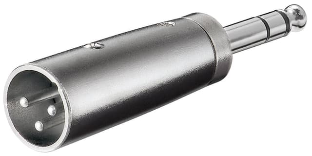 Goobay XLR-adapter, AUX-jack 6,35 mm stereo-plugg till XLR-plugg