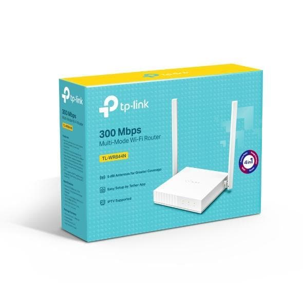 TP-LINK Router TL-WR844N 802.11n, 300 Mbit/s, 10/100 Mbit/s, Ethernet