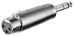 Goobay XLR-adapter, AUX-jack 6,35 mm stereo-stik til XLR-hunstik