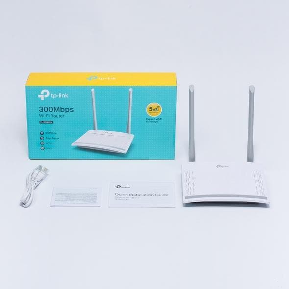 TP-LINK Router TL-WR820N 802.11n, 300 Mbit/s, 10/100 Mbit/s, Ethernet LAN (RJ-45) porter 2, MU-MiMO Ja, Antennetype Ekstern