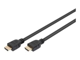 Digitus Ultra High Speed HDMI-kabel med Ethernet AK-330124-010-S Sort, HDMI til HDMI, 1 m