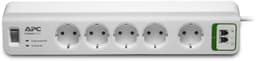 APC SurgeArrest Essential, grenuttag med 5x elutt+ tel/fax/ADSL vit