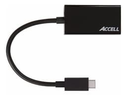 Accell USB-C - HDMI 2.0a -sovitin, 4096x2160, 60Hz, HDCP 1.3, 0.15m, sv