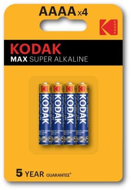 Kodak MAX alkaline AAAA batteri (4 stk.)