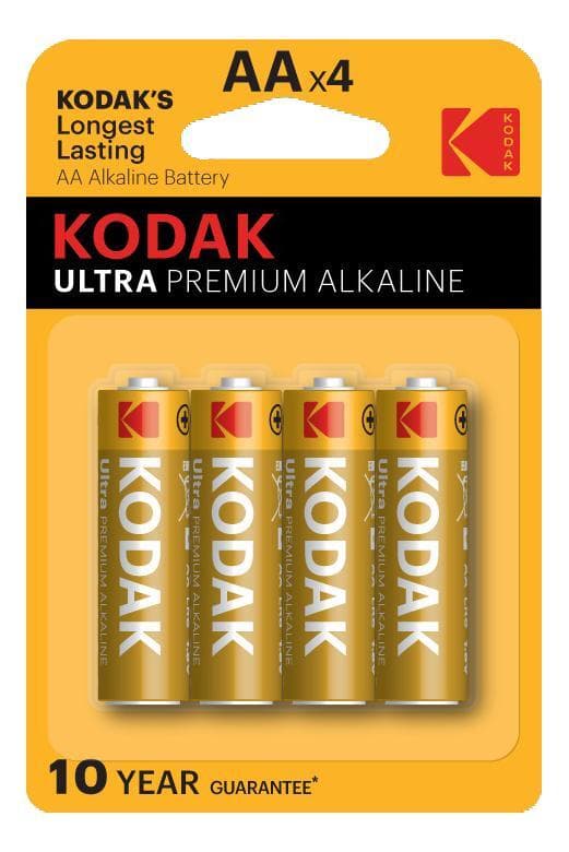 Kodak ULTRA premium alkaline AA-batteri (4-pak)
