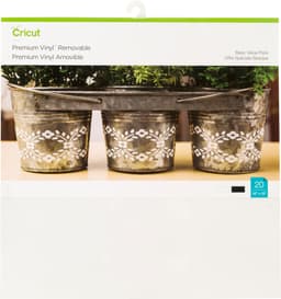 Cricut Premium Removable Vinyl vinylark 20-pk. (sort & hvit)