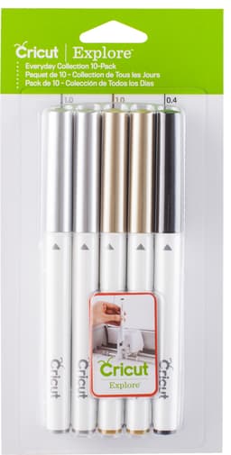 Cricut Explore/Maker sett med penner 10-pakning (hverdagskolleksjon)