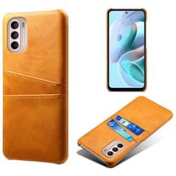 SKALO Moto G31 / G41 PU-læder Kortholder Cover - Lys brun