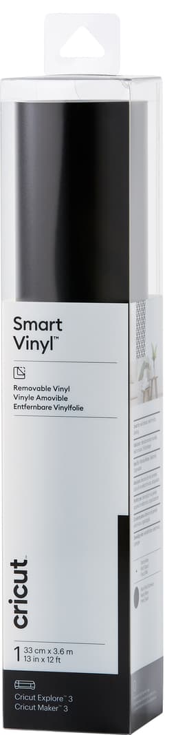 Cricut Smart Vinyl Removable vinylark 33x366 cm (sort)