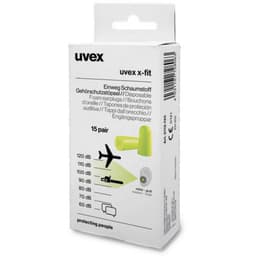 Hörselproppar 37 dB Engångs uvex x-fit 2112133 15 par