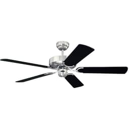 Westinghouse Chrom Cyclone Loftsventilator (Ø) 132 cm Vingefarve: Sort-sølv Chassisfarve: Krom
