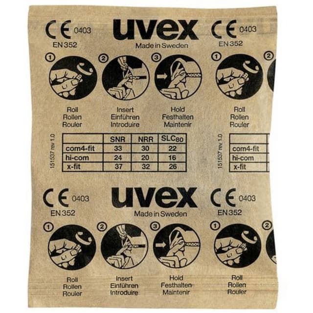 Hörselproppar 37 dB Engångs Uvex uvex x-fit 2112087 100