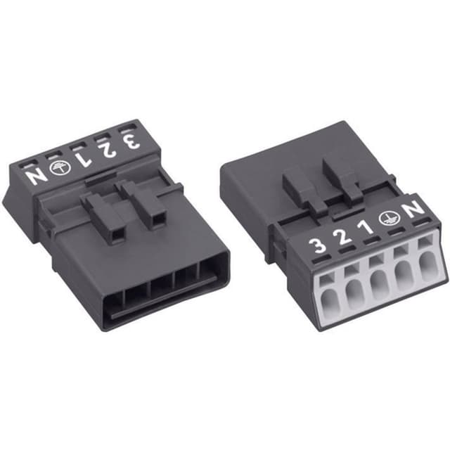 WAGO 890-215 Strømstik WINSTA MINI Stik, lige Samlet
