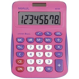Maul MJ 550 Bordsräknare Rosa Display (ställen): 8