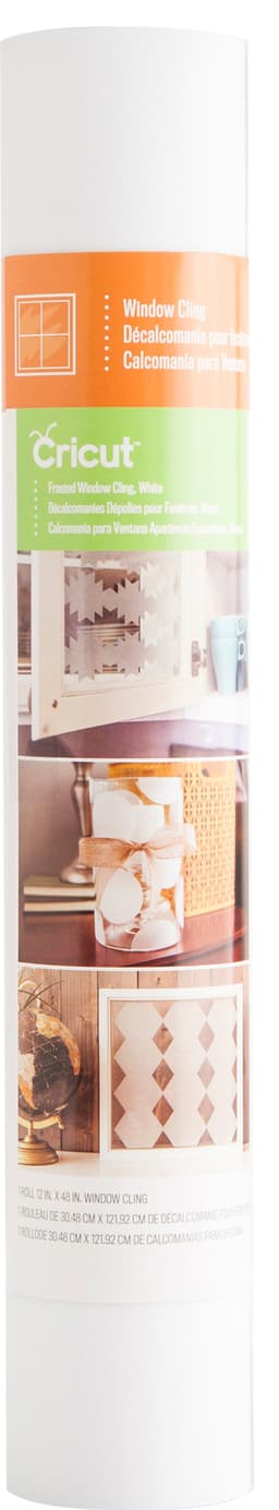 Cricut Window Cling kelmu 30,5 x 122 cm (huurrettu valkoinen)