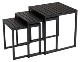 Settbord 3 stk alu / non wood