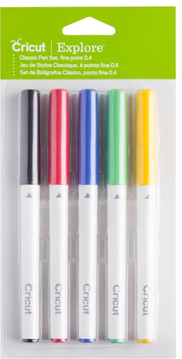 Cricut Explore/Maker Fine Point sett med penner 5-pk. (Classics)