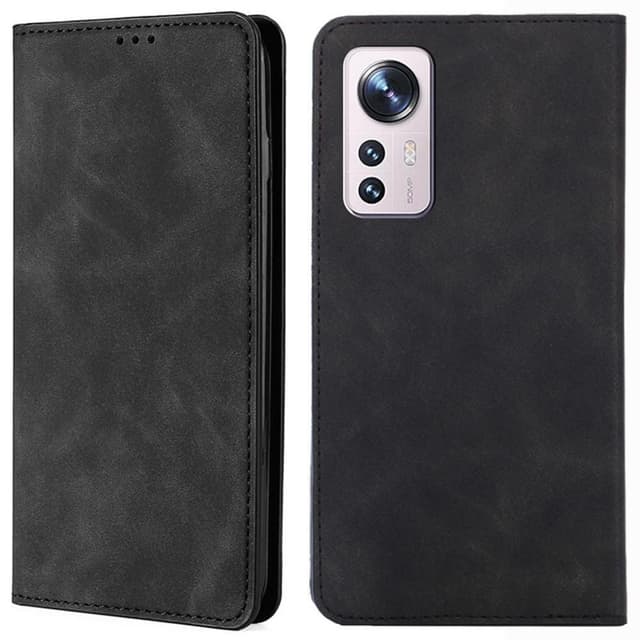 Vintage Xiaomi 12 Pro Plånboksfodral  - Svart