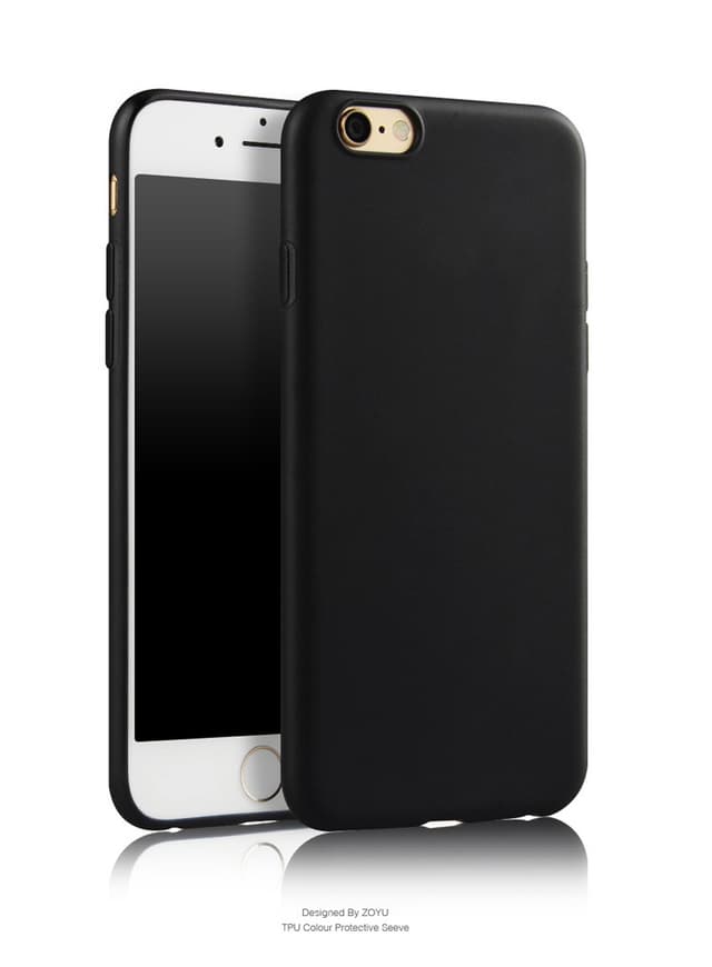 SKALO iPhone 7/8 Ultraohut TPU-kuori - Musta