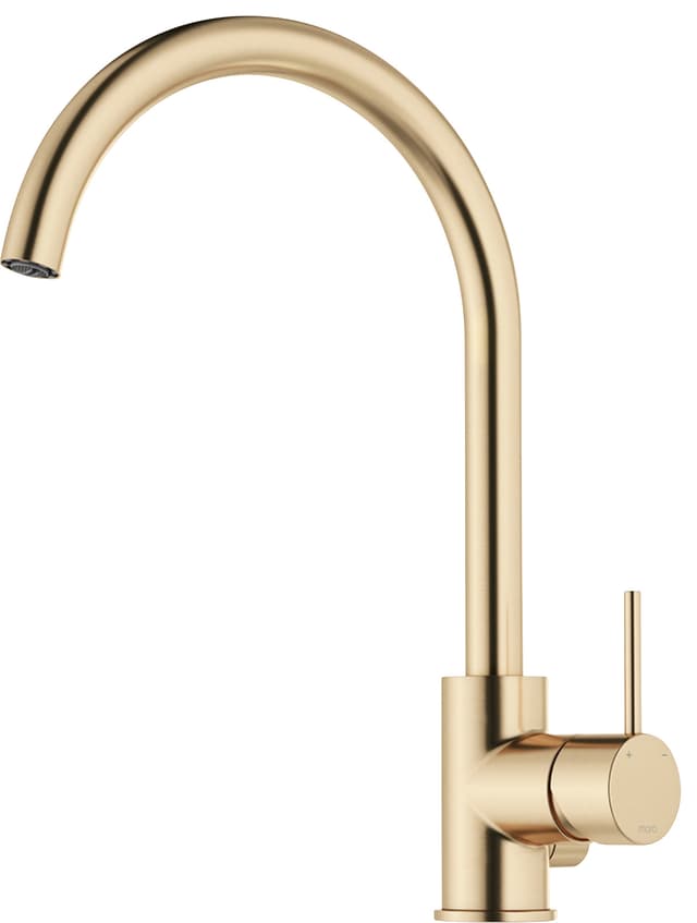Mora INXX II Soft kökskran med ventil (brushed brass)