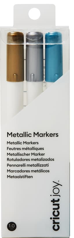Cricut Joy tuscher med medium spids 3-pak (guld, sølv, blå)