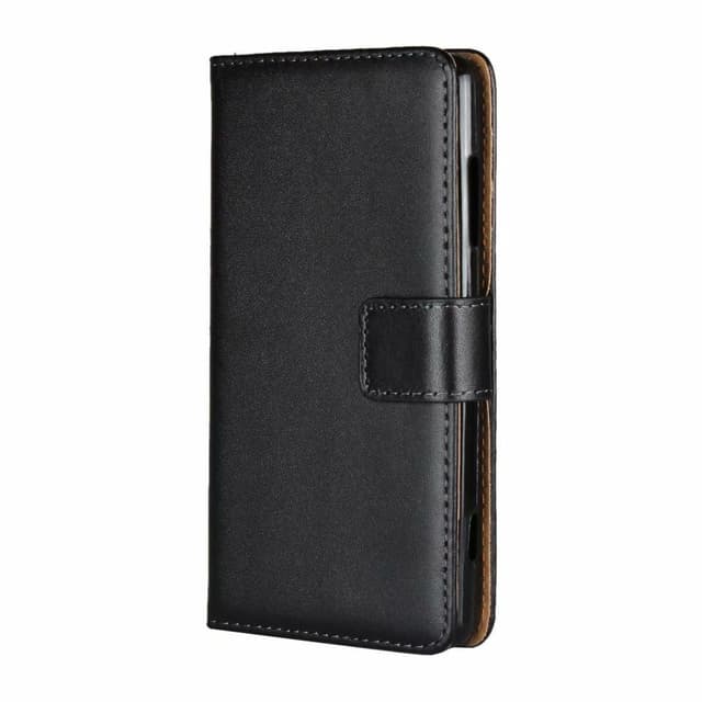 SKALO Xiaomi Redmi Note 11 Pro Flip Cover m. Pung i Ægte Læder - Sort