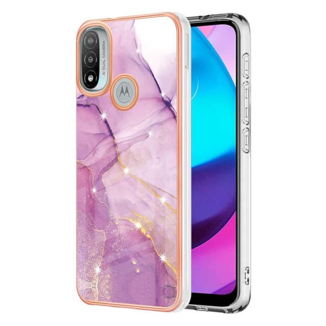 SKALO Moto E20/E30/E40 Marmor TPU-cover - #2